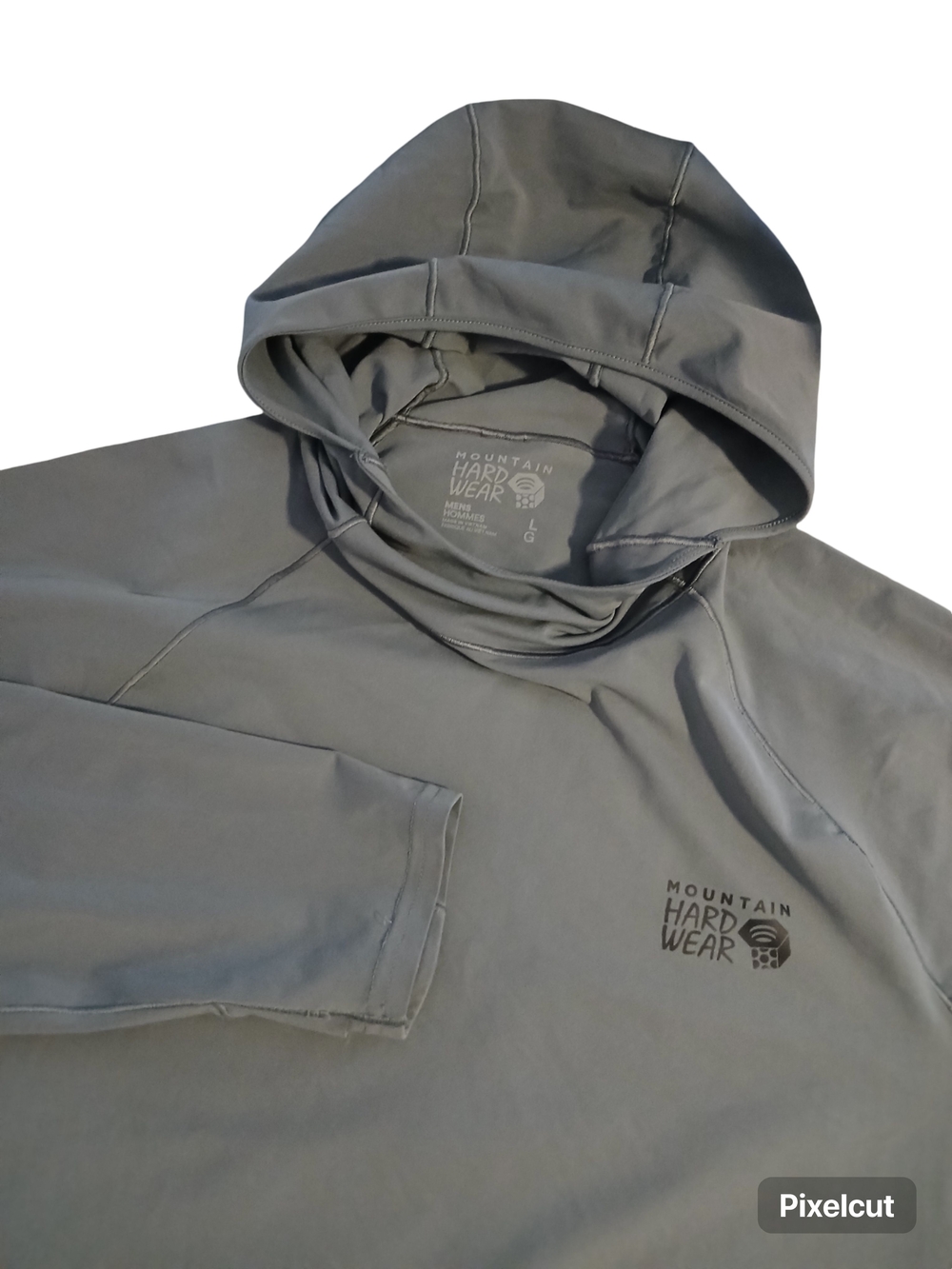 Mountain Hardwear Crater Lake Long Sleeve Hoody Grey Mens Large